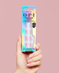 OPI’m a Star Holographic Star Square Stick On Nails Hand and Product