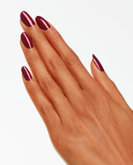 OPI Bogotá Blackberry Red Gel Nail Polish Mani