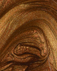 Millennium Mocha nail lacquer swatch shows a rich mocha-brown base with golden bronze shimmer and fine glitter, a warm OPI shade for fall nail colors.