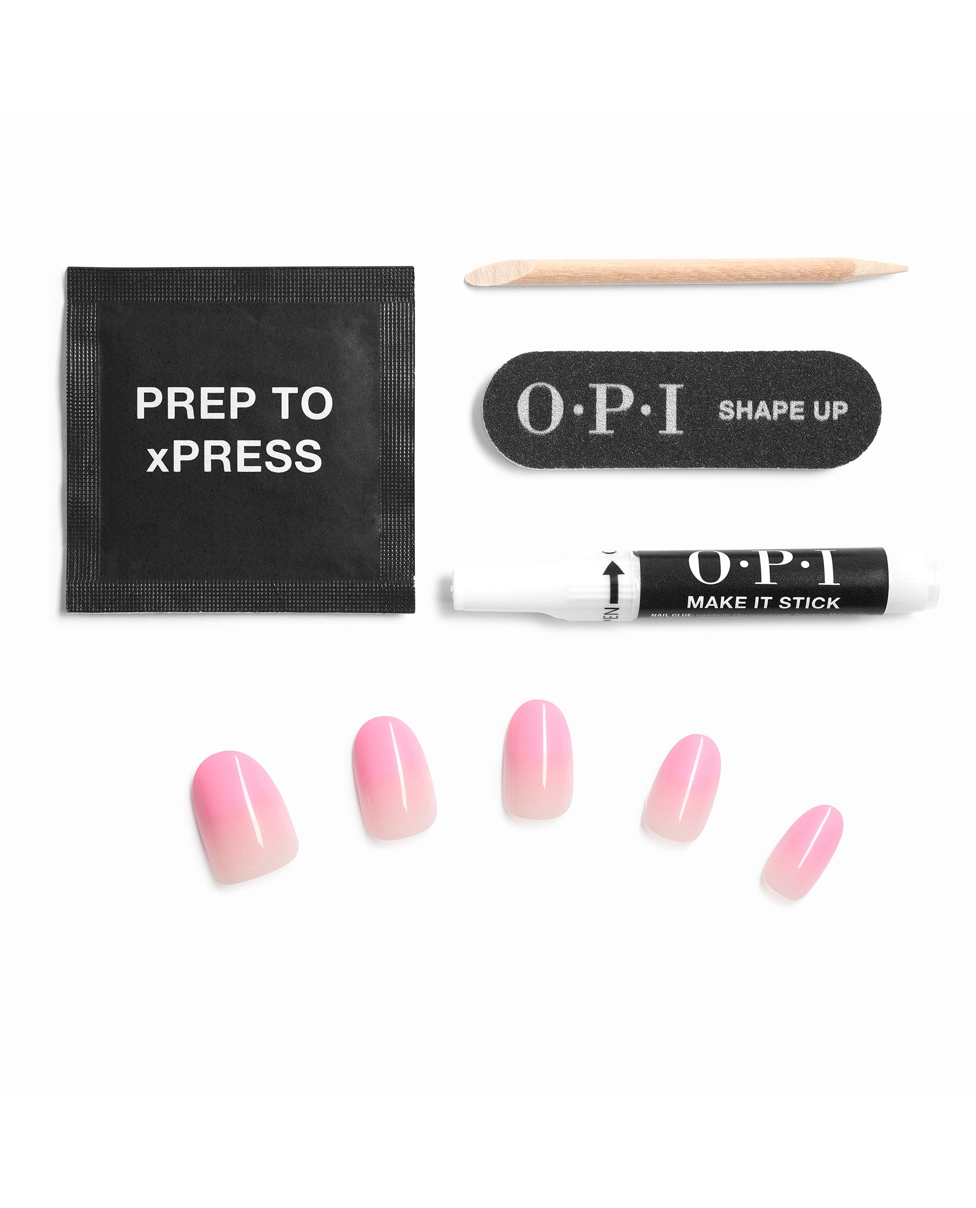 Let it Pink in Baby Pink Ombré Press-On Nails Contents