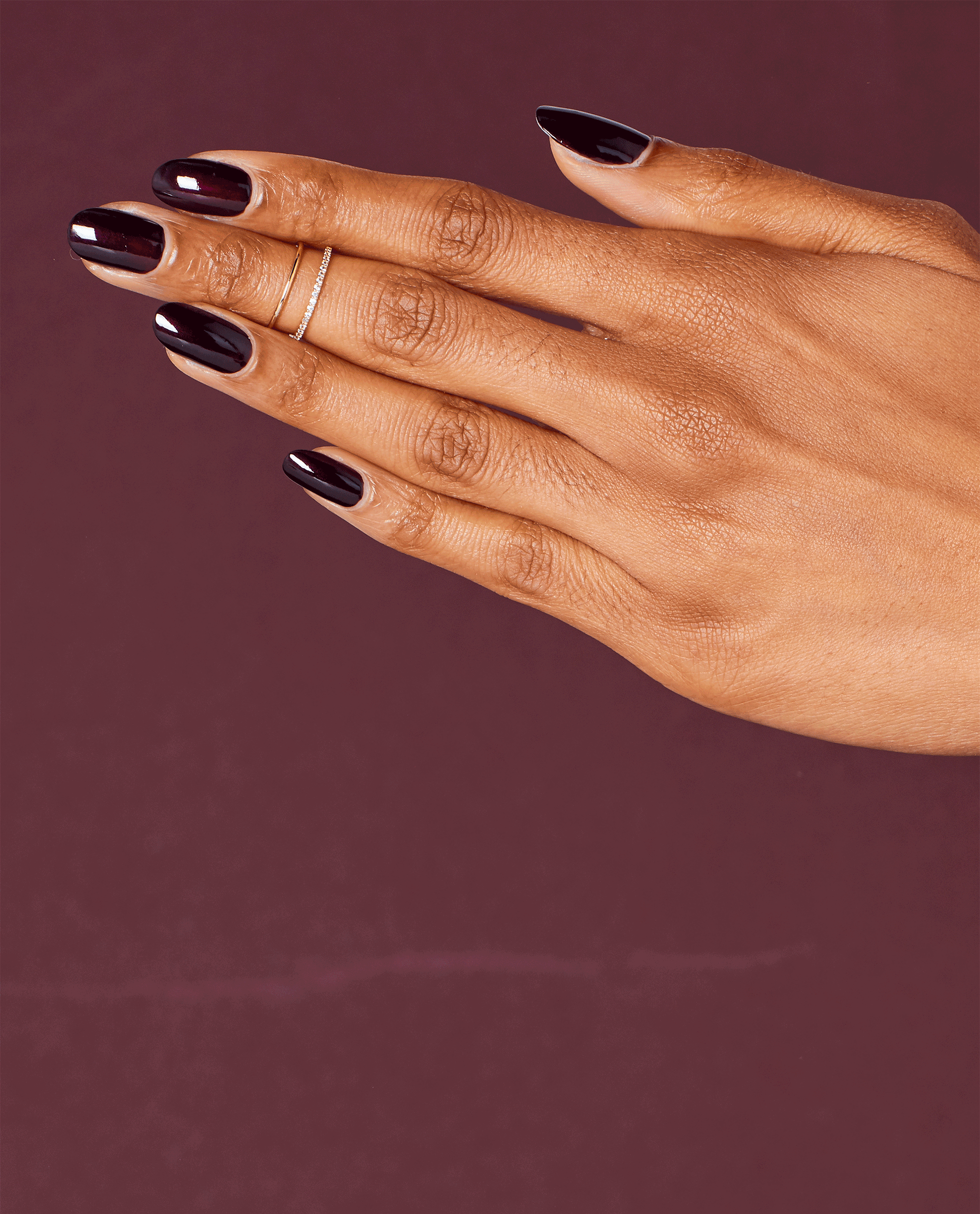 OPI Black Cherry Chutney Red Gel Nail Polish GIF