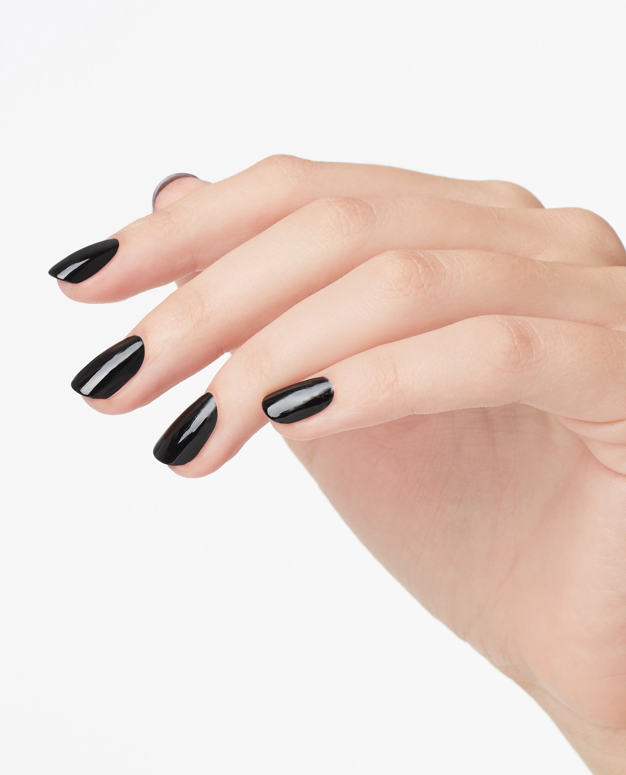 OPI Black Onyx Black Dipping Powder Mani