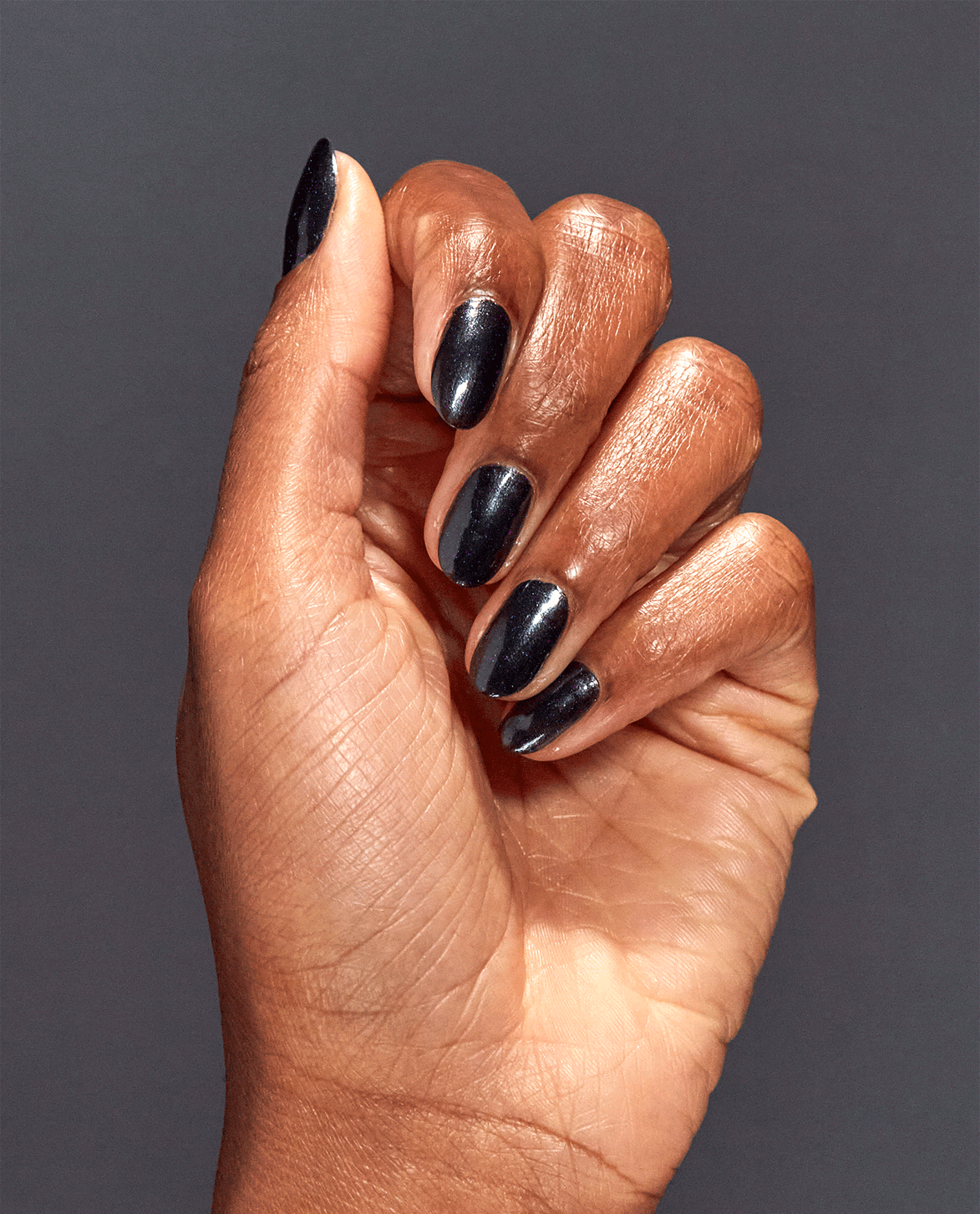 OPI Cave the Way Gray Gel Nail Polish GIF