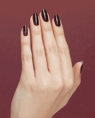 OPI Complimentary Wine Red Gel Nail Polish GIF