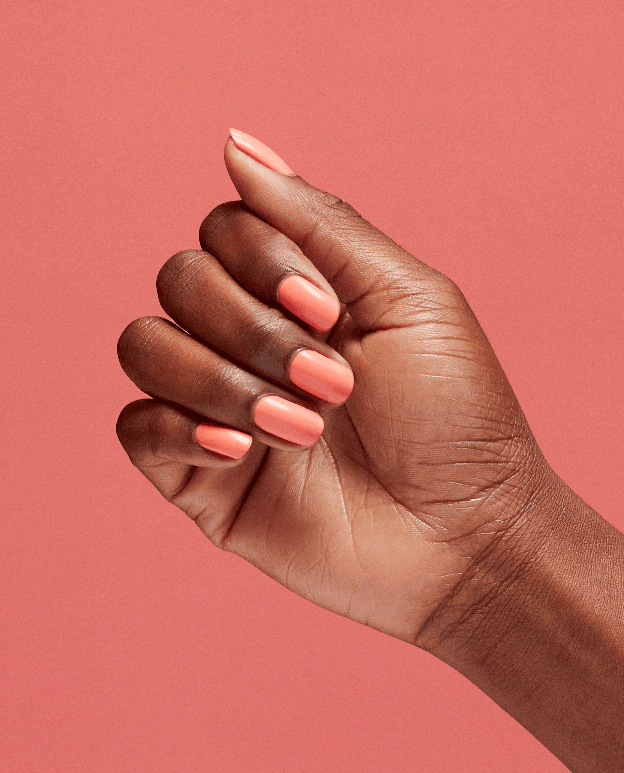 OPI Flex on the Beach Orange Gel Nail Polish Gif