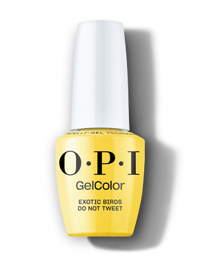 OPI Exotic Birds Do Not Tweet Yellow Gel Nail Polish -pack_shot