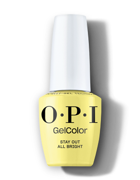 OPI Stay Out All Bright Yellow Gel Nail Polish -pack_shot