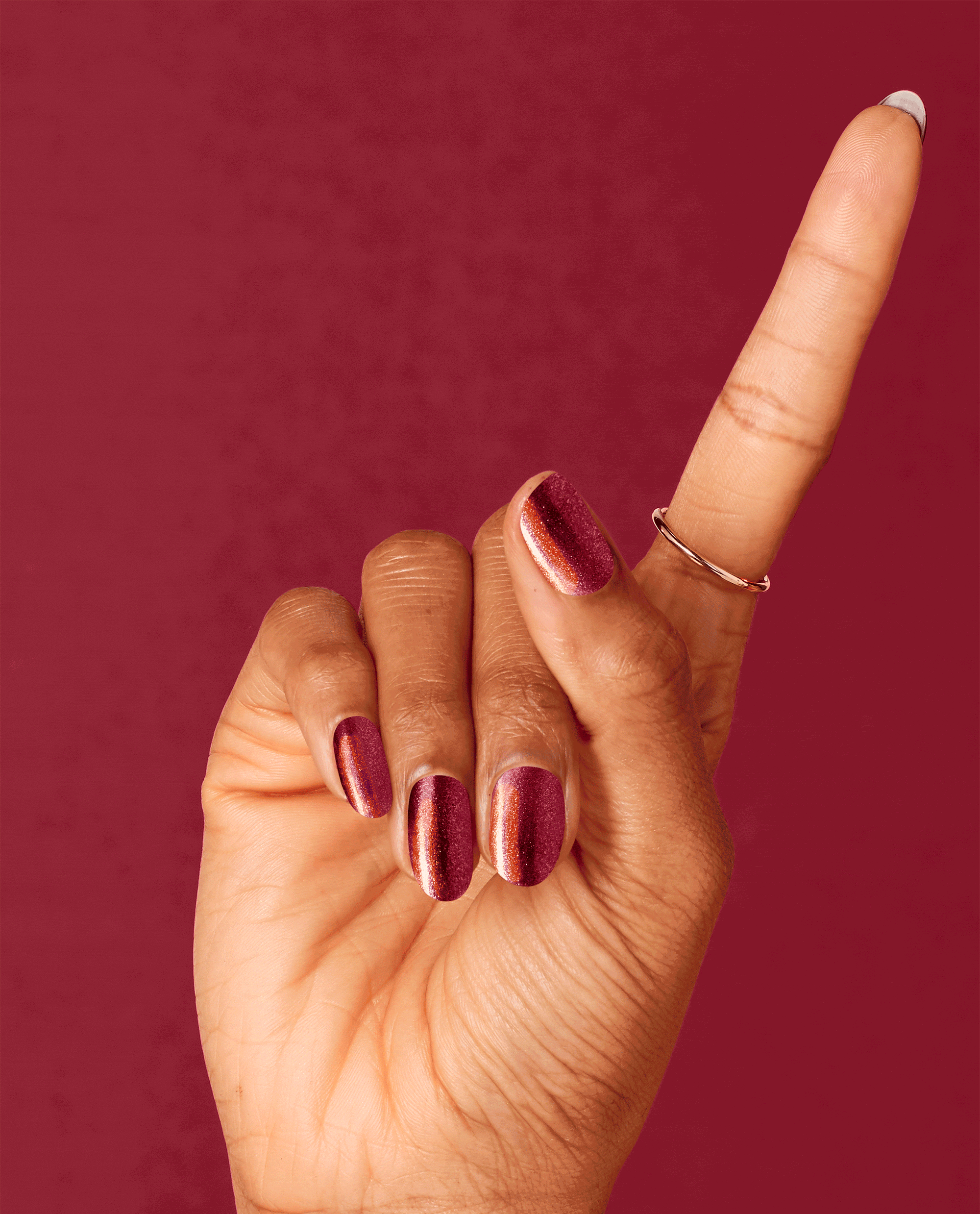 OPI I'm Really an Actress Red Nail Polish GIF