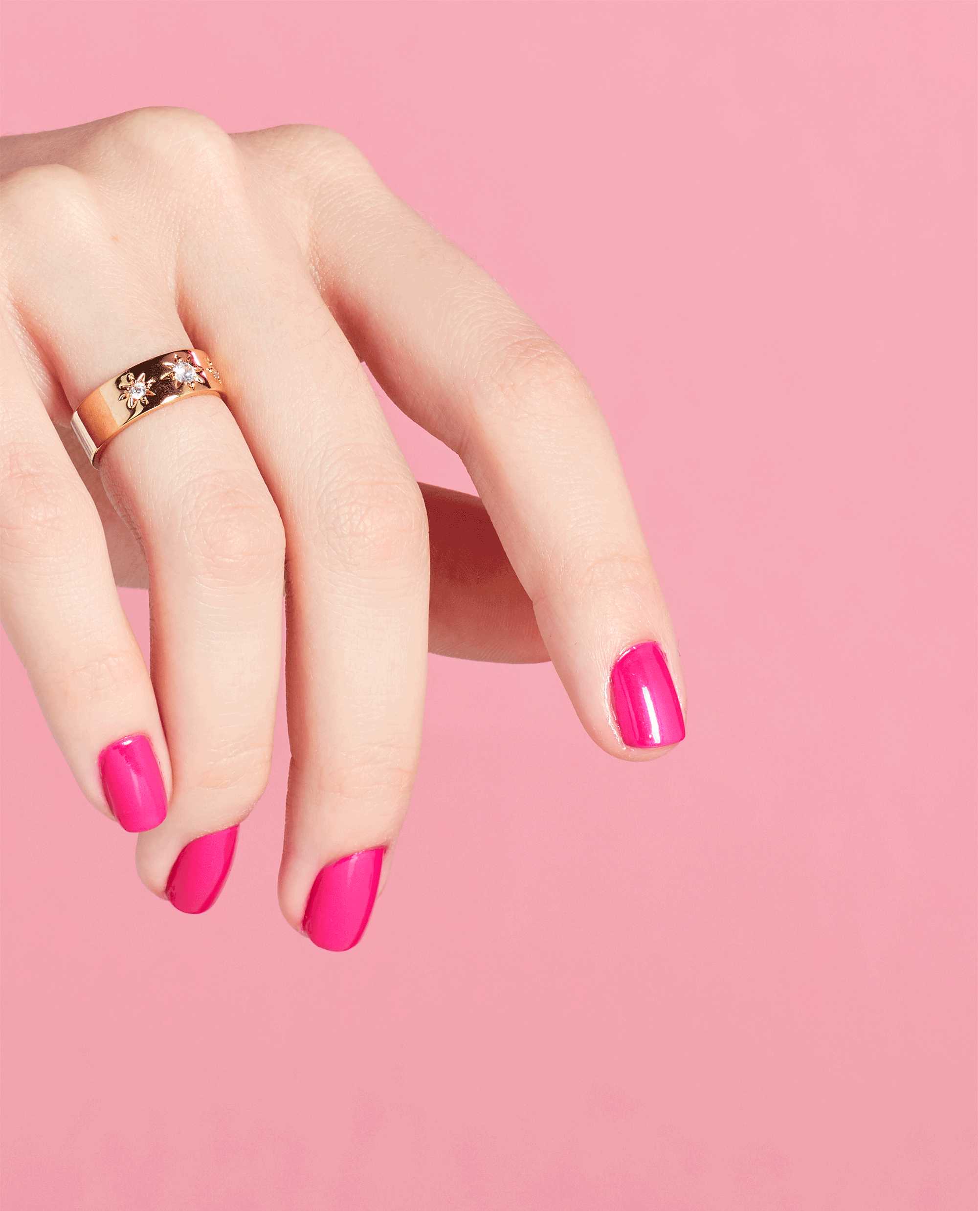 OPI La Paz-itively Hot Pink Gel Nail Polish GIF