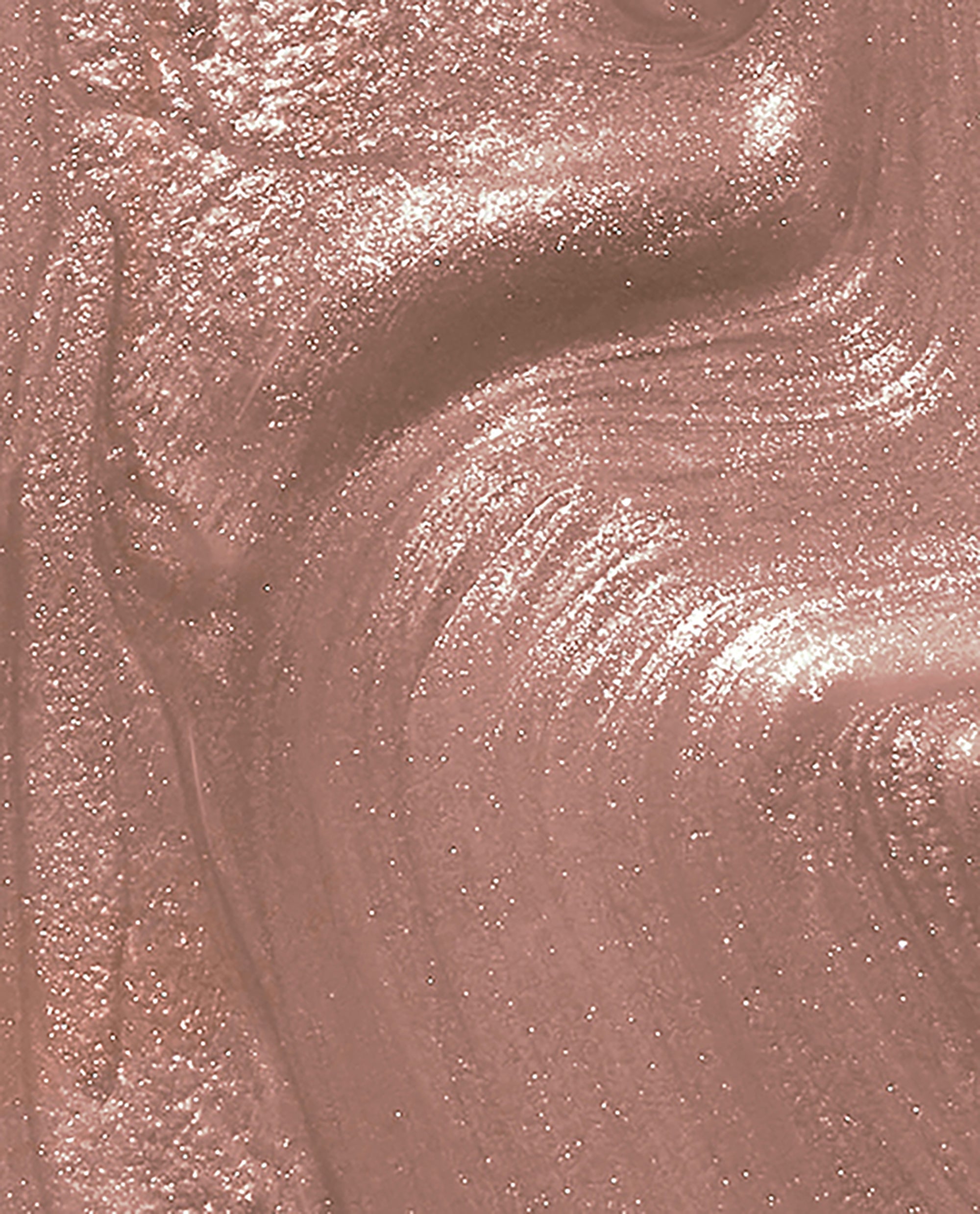 Metallic Composition OPI nail polish nail lacquer swatch showing a smooth, rose-gold metallic finish with fine shimmer and subtle brush strokes in a close-up texture view.