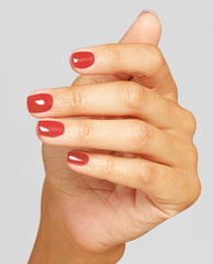 OPI My Solar Clock is Ticking Red Gel Nail Polish Mani