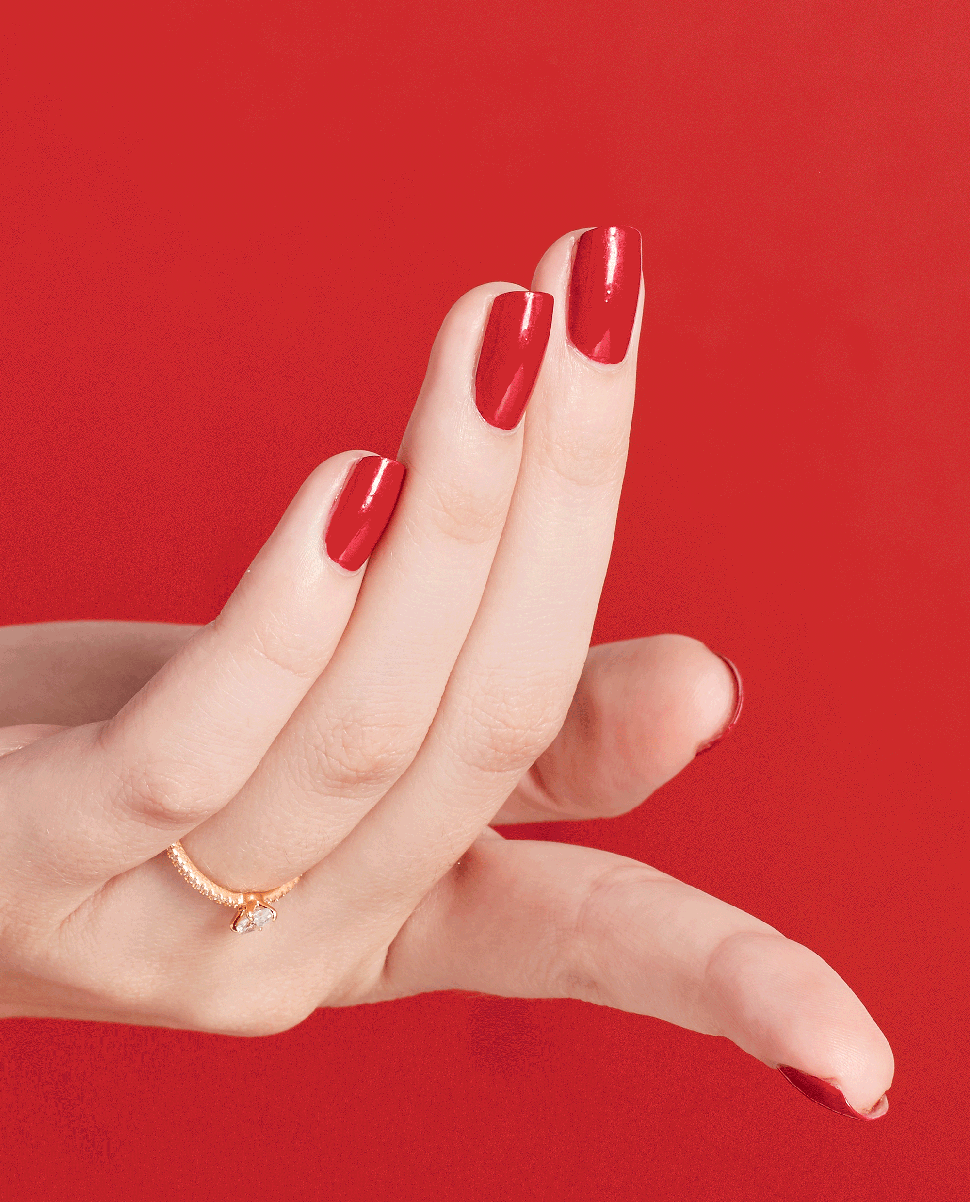 OPI Red Nail Polish GIF