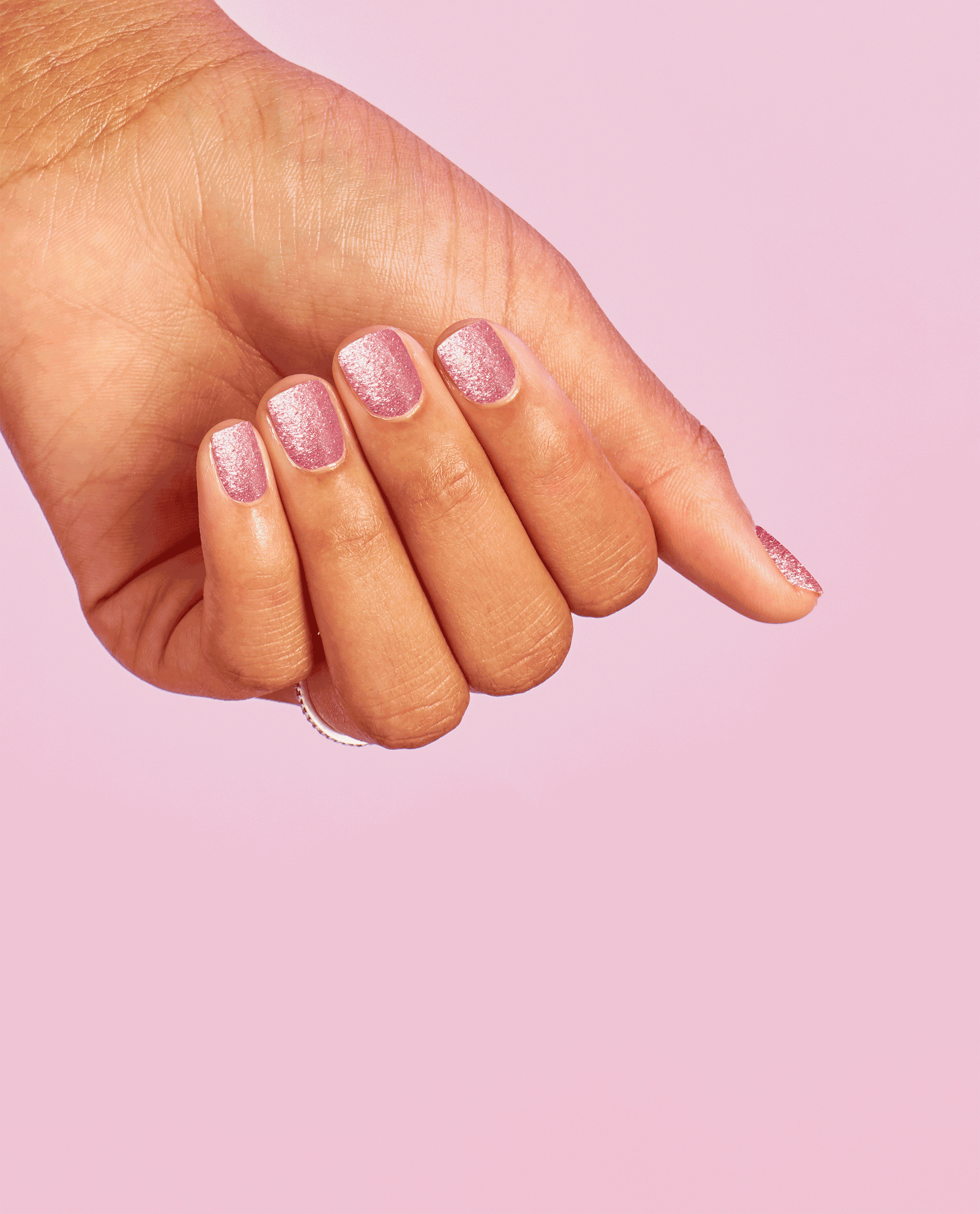 OPI Pixel Dust Pink Nail Polish GIF
