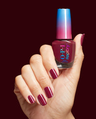 So Berry Quick Red Quick-Dry Nail Polish Hand & Bottle