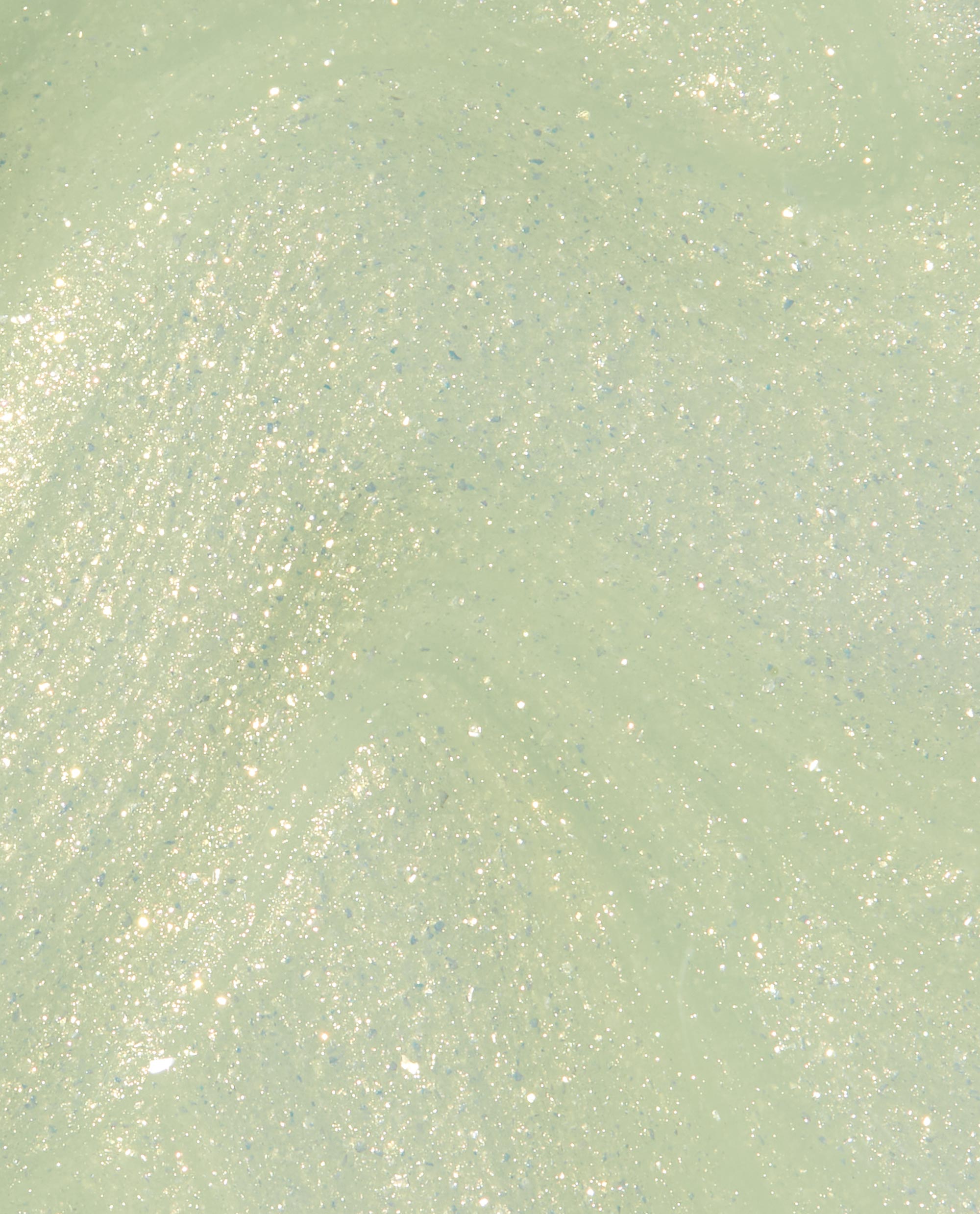 AppointMINT Confirmed OPI nail lacquer swatch shimmers in pale mint green with fine iridescent sparkle, catching light in smooth waves—green nail polish ideal for spring nail colors.