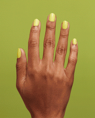 OPI Stay Out All Bright Yellow Nail Polish Gif